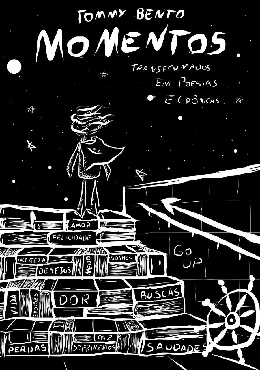 Capa de Momentos Transformados em Poesias e Crônicas